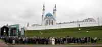 Пятничный намаз на открытии мечети Кул Шариф