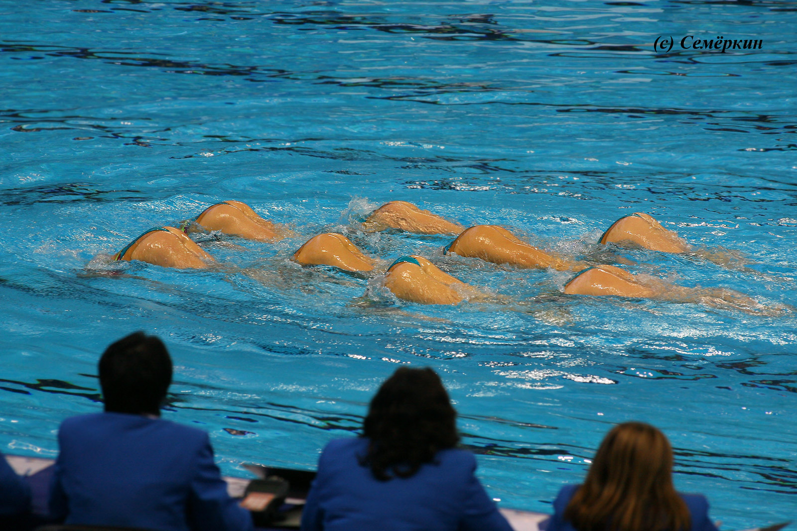 Тяжелая работа судей. Синхронное плавание. Чемпионат мира ФИНА по водным видам спорта 2015 года в Казани. 