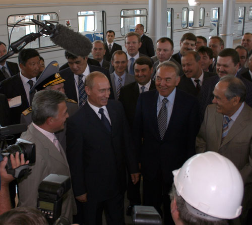 Президент России Владимир Путин в казанском метро