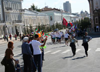 Марафонцы финишируют у стен казанского кремля