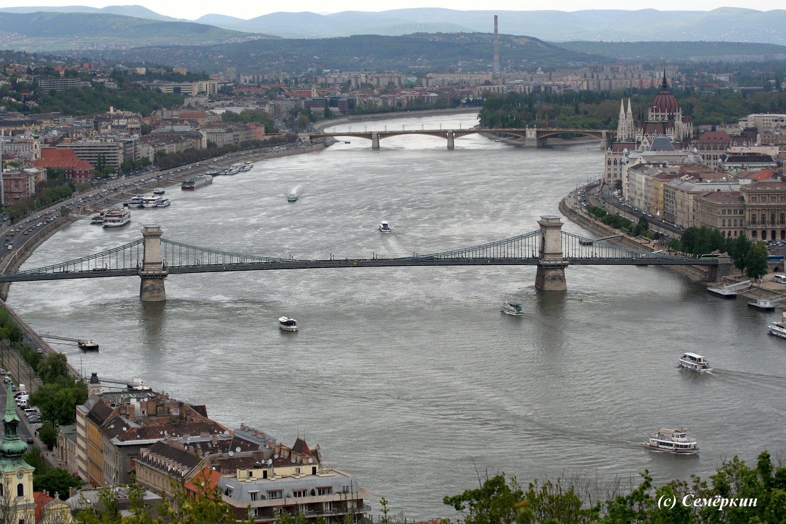 Будапешт, цитадель - вид на Дунай