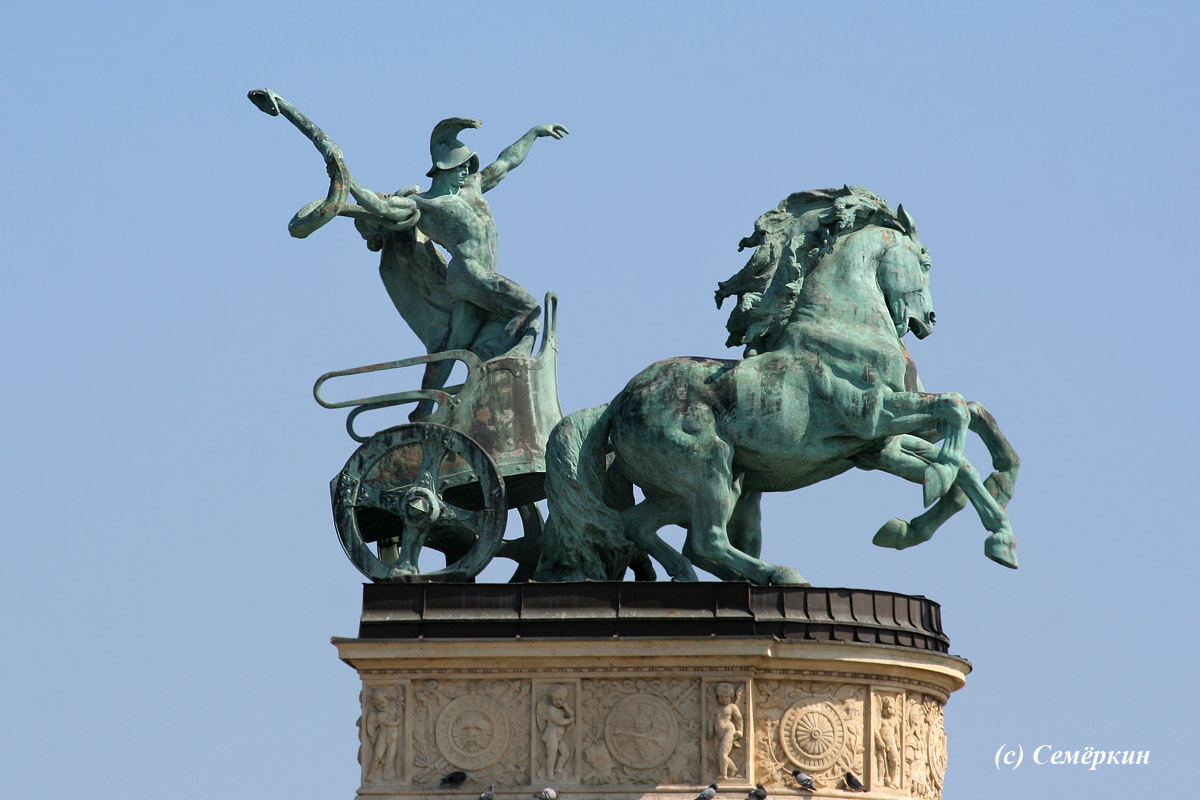 Будапешт - площадь Героев - война