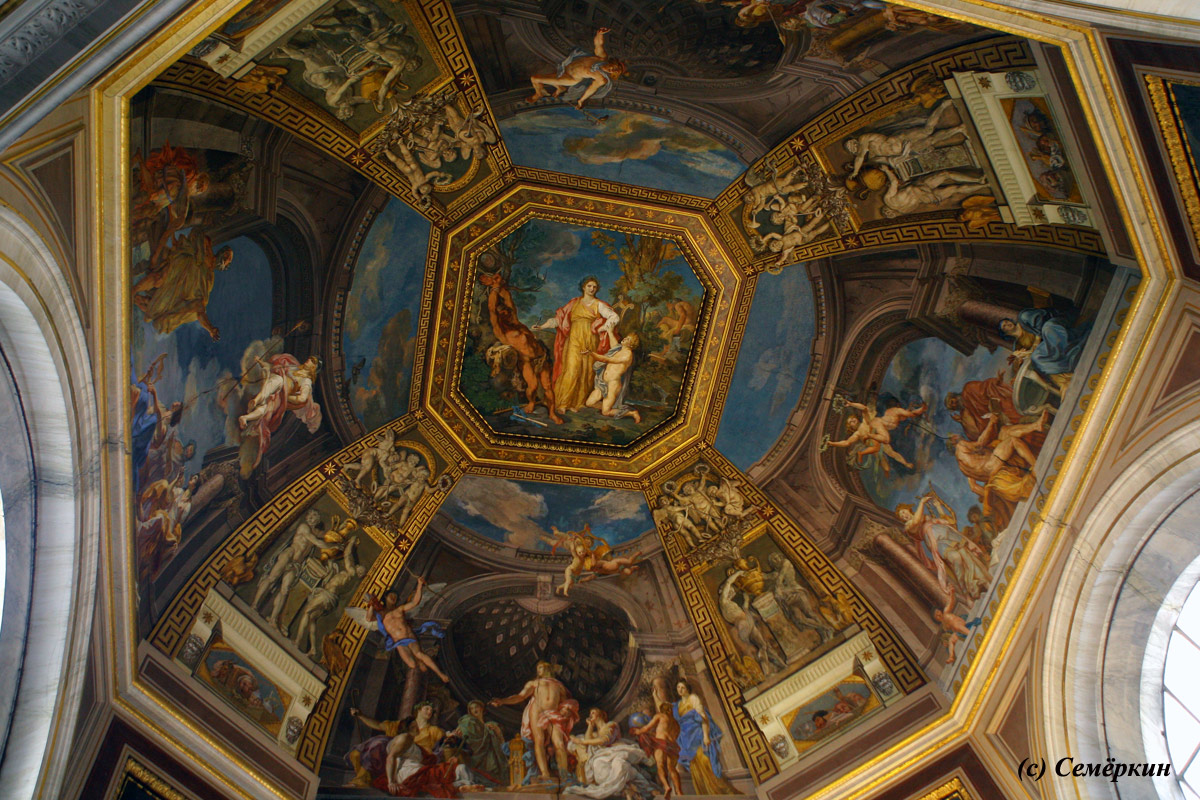 Рим - музеи Ватикана - Роспись потолка