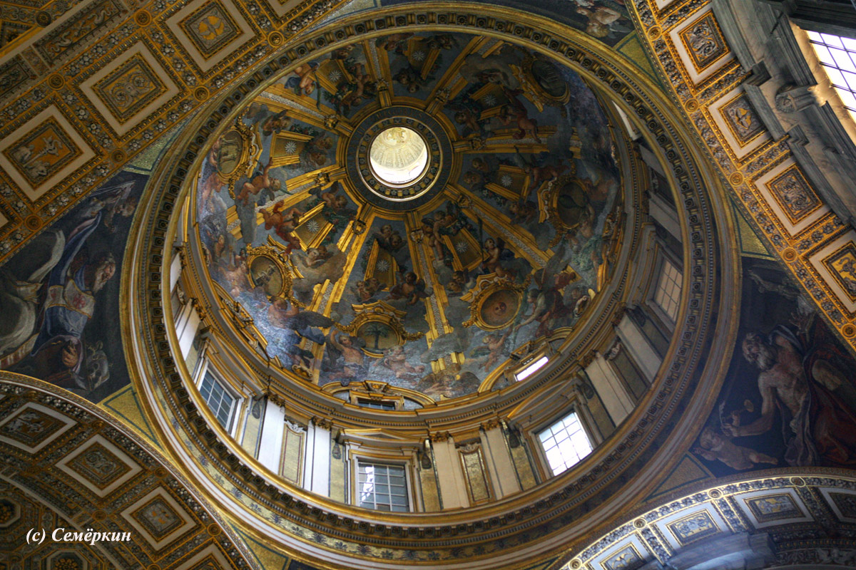 Рим - собор Святого Петра - Купол Микеланджело