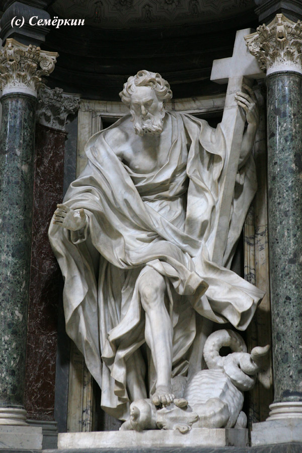Рим - экскурсия Рим христианский - Собор Святого Иоанна Крестителя - Скульптура Святого Филиппа