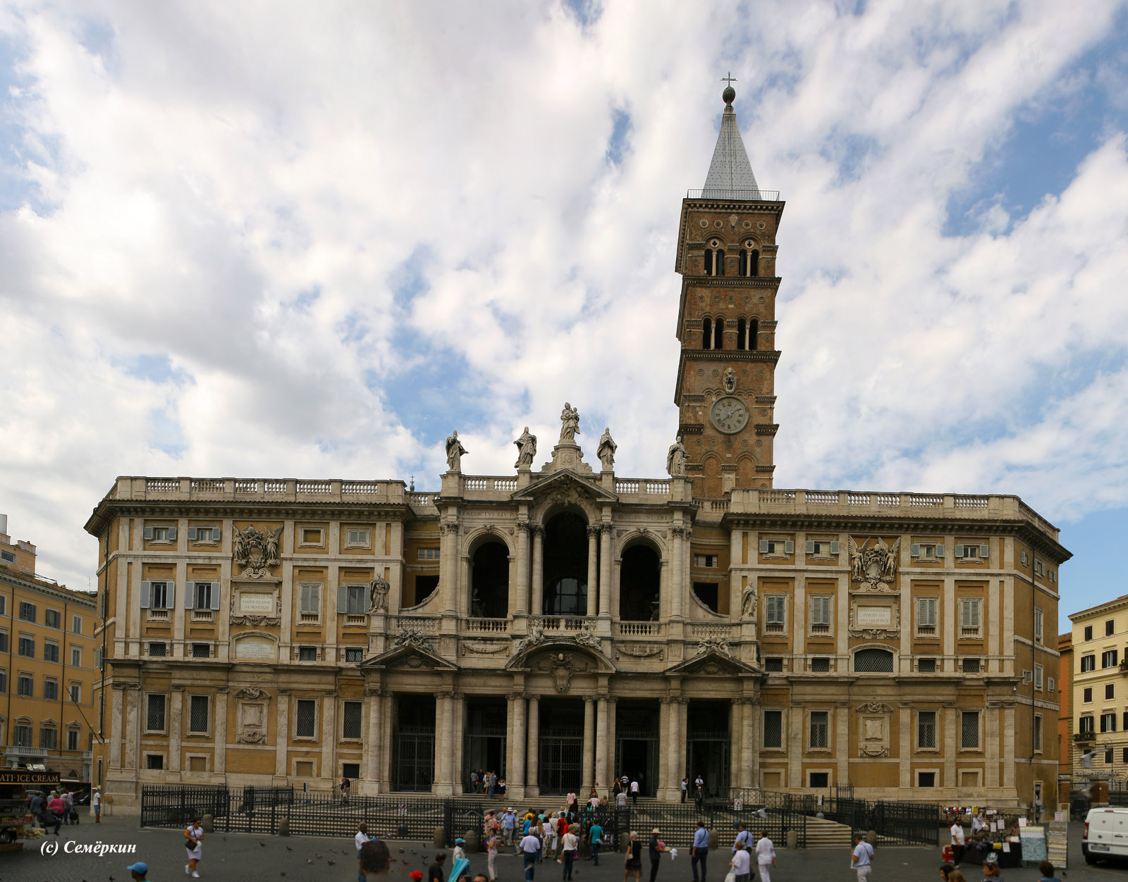 Рим - экскурсия Рим христианский - Базилика Санта Мария Маджоре - фасад