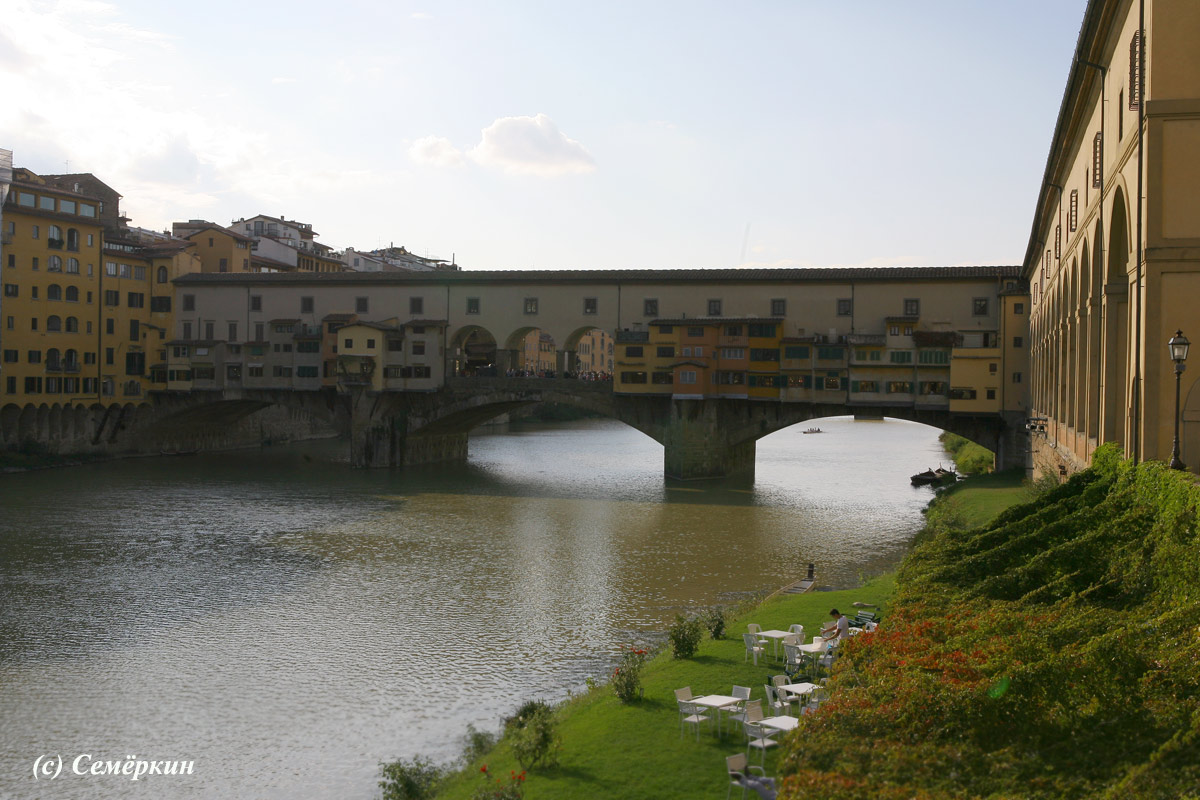 Флоренция - Ponte Vecchio мост Веккьо