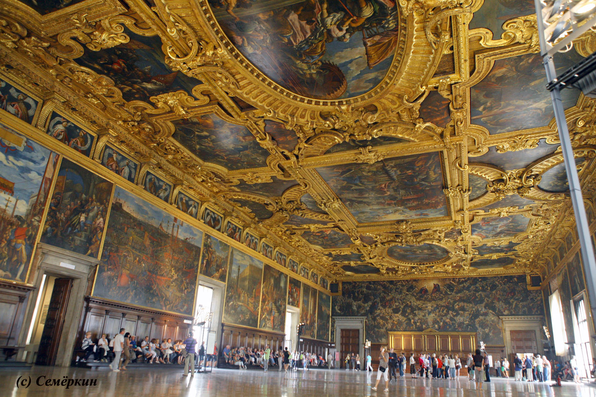 Венеция - экскурсия по дворцу Дожей - Зал Большого Совета