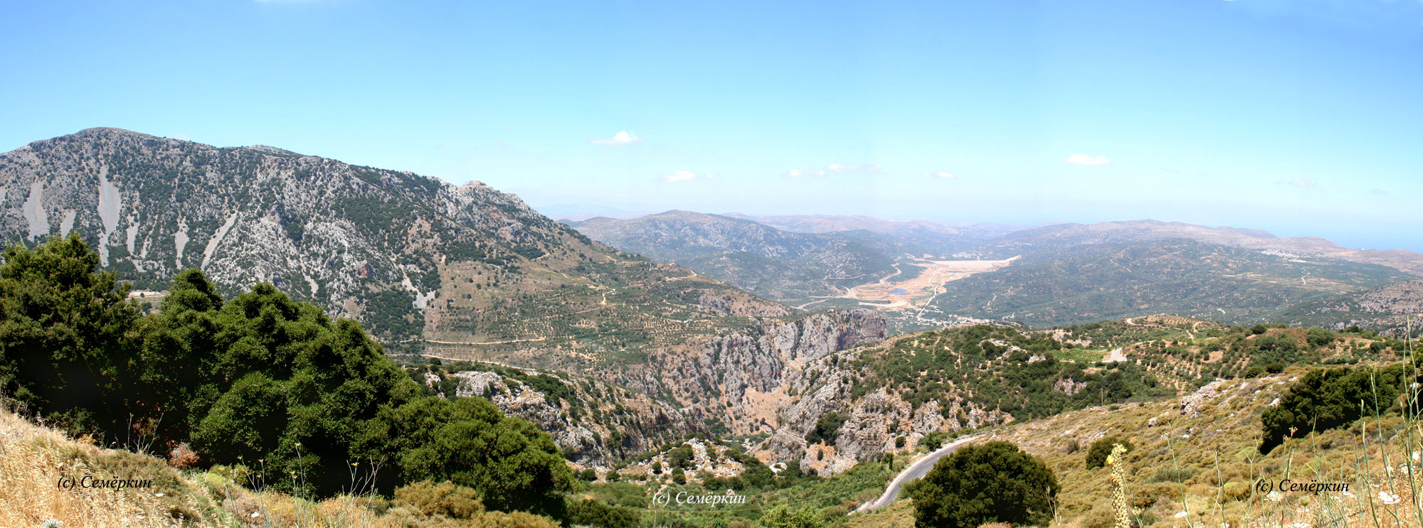Крит - панорама плоскогорья Лассити