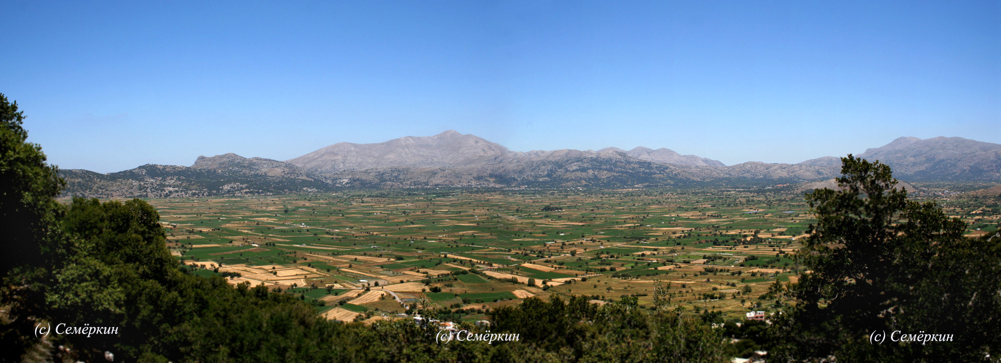 Крит, панорама плоскогорья Лассити