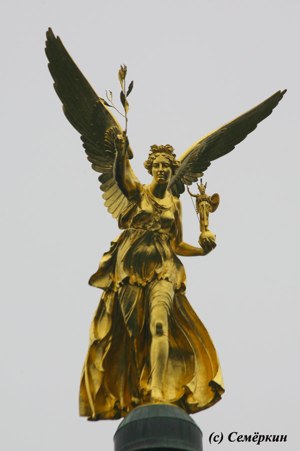 Прогулка по Мюнхену - комплекс Ангел Мира - богиня Победы Ника