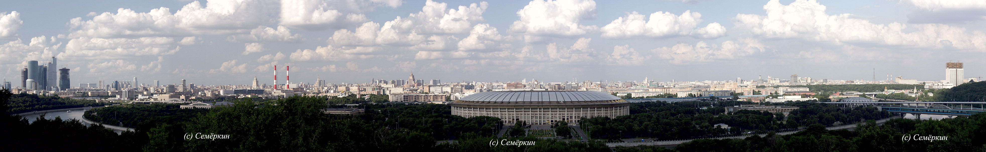 Москва - панорама с Воробевых гор